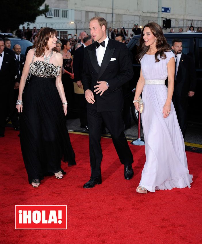 Amanda Berry con el príncipe Guillermo y Kate Middleton