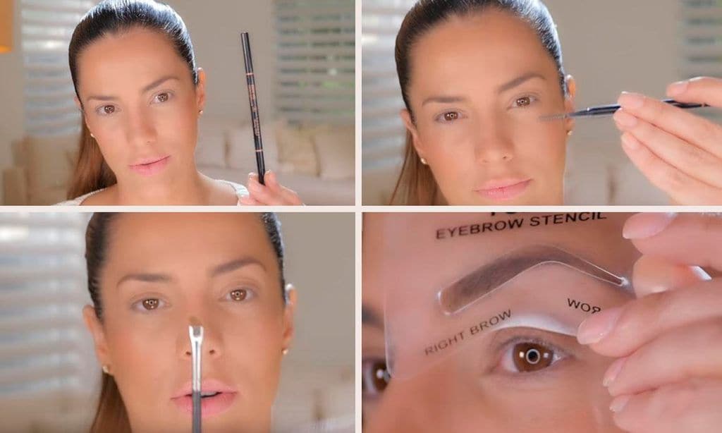 
Con sencillas herramientas se puede engrosar –visualmente– las cejas para que destaquen la mirada 
