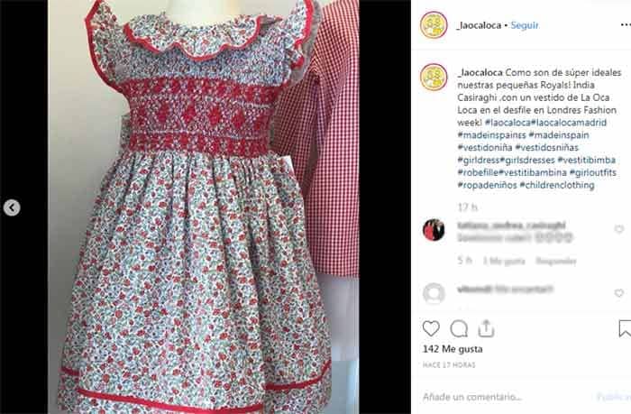 Vestido de India Casiraghi de La Oca Loca