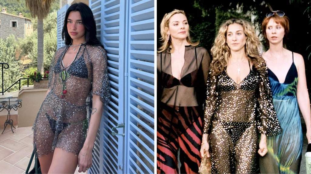 Dua Lipa & Carrie Bradshaw