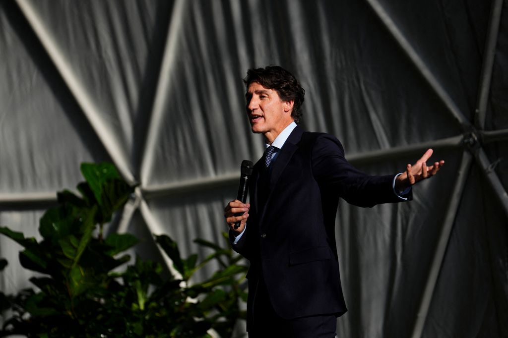 Justin, durante su discurso en el Foro de Davos