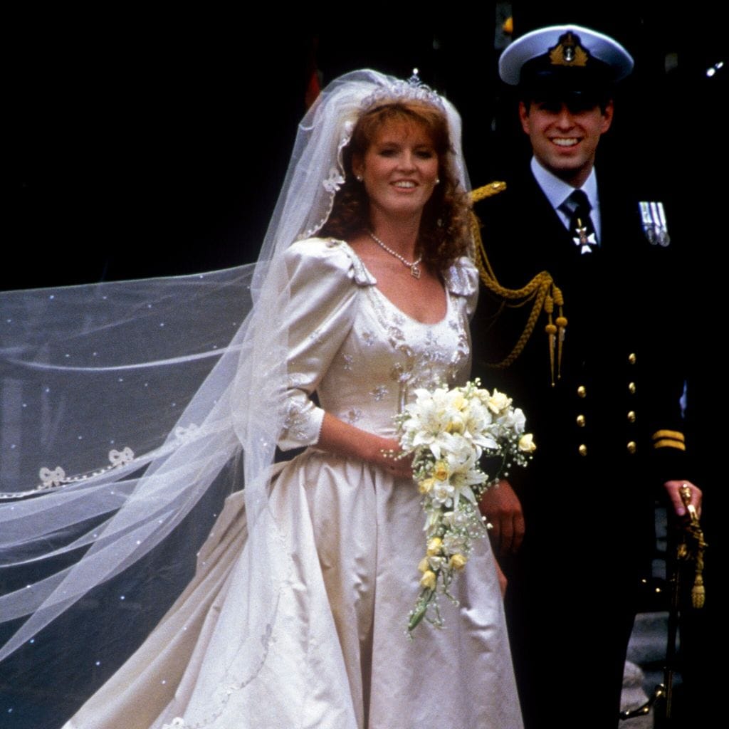 sarah ferguson y el pr ncipe andr s en su boda