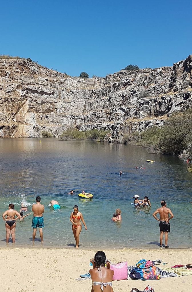 Piscina natural en Alcántara, Cáceres