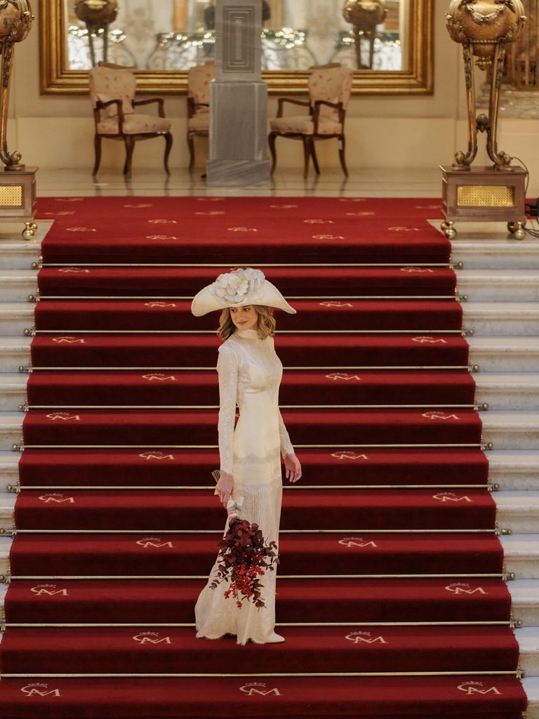 Novias con tocado pamela