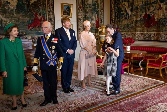 Estelle de Suecia, anfitriona de los Reyes de Holanda