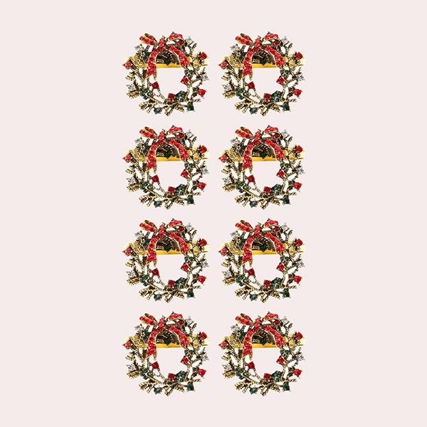 LATERN 8 Piezas Servilleteros Navideños