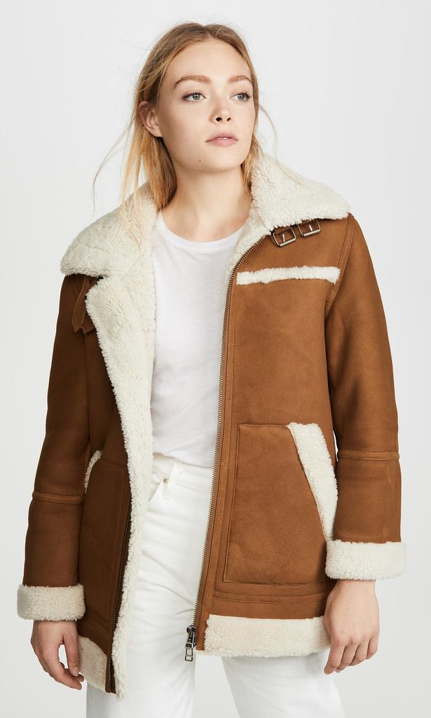 shearling moto jacket fur de madewell