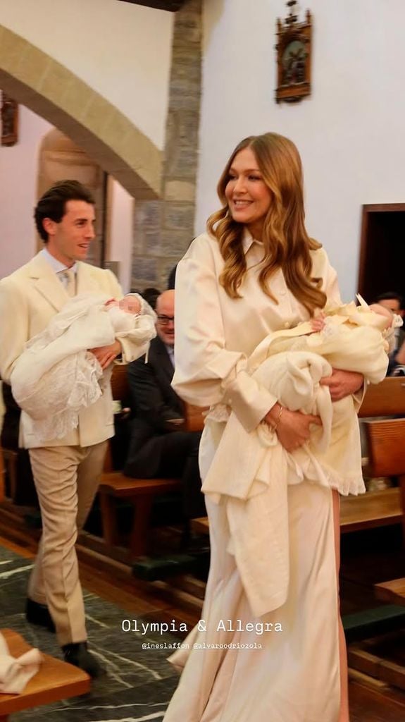 Bautizo de las mellizas de Inés Laffon y Álvaro Odriozola