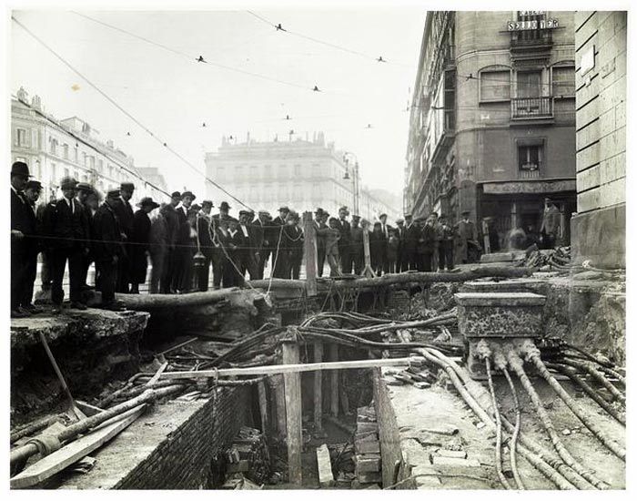 Inicio de las obras de metro en 1917
