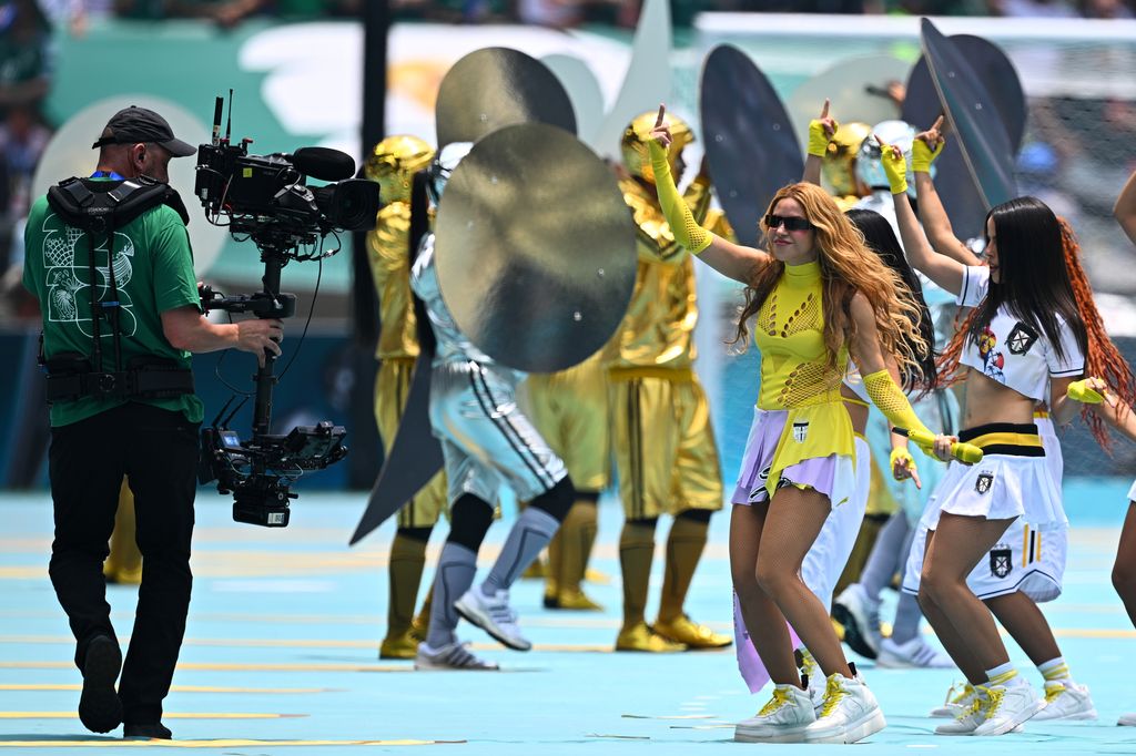 Shakira actuando en la ceremonia de apertura del Mundial de Fútbol 2026