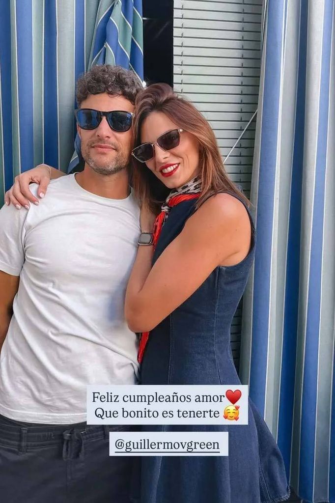 Irene Rosales y su pareja Guillermo