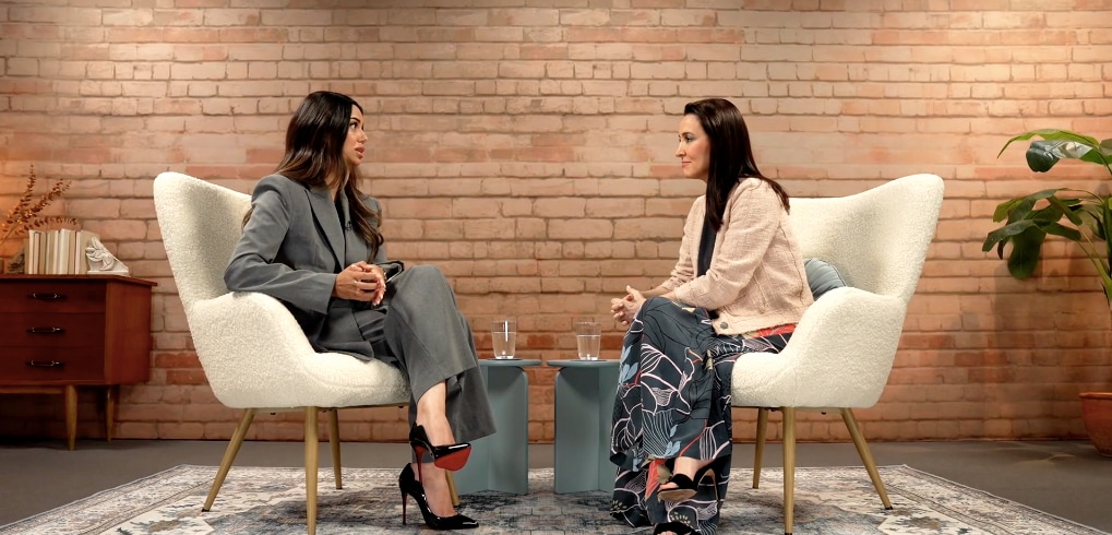 Claudia Rodríguez en su charla con Cruz Sánchez de Lara