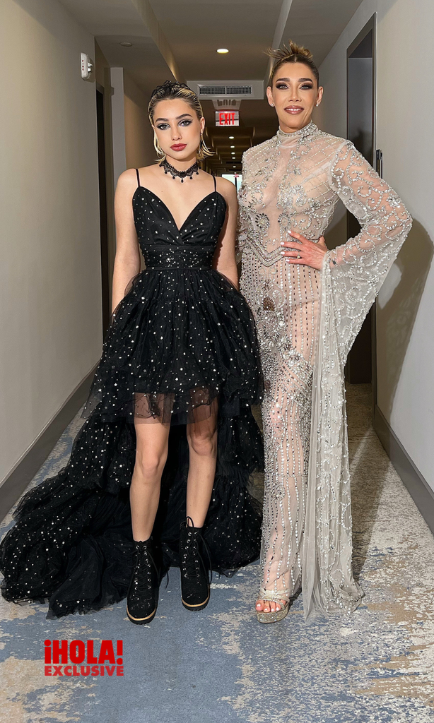 Cynthia Klitbo con su hija Elisa Fernanda.