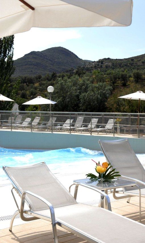 Piscina de olas en el hotel balneario TermaEuropa de Arnedillo.
