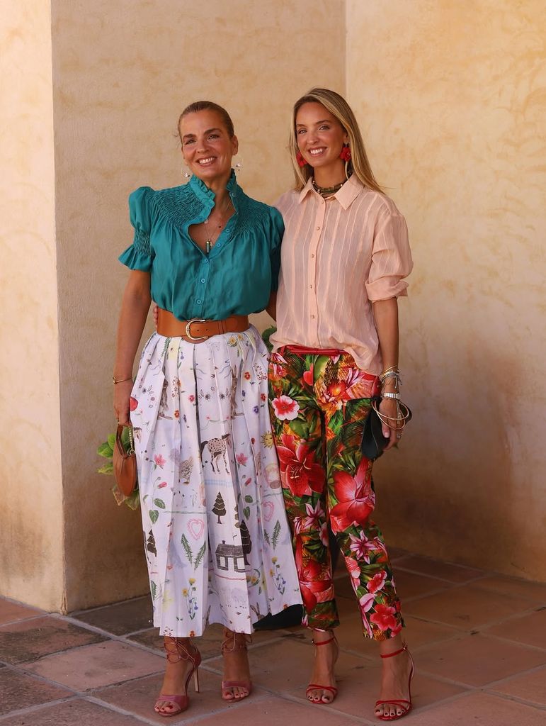 Cris Mata y su madre