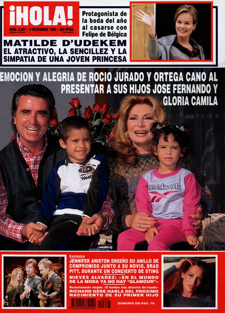 Portada de ¡HOLA! de Rocío Jurado y Ortega Cano, presentándonos a sus hijos