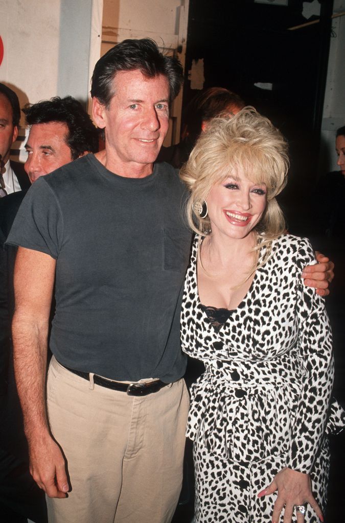 Con Calvin Klein durante la Semana de la Moda en 1994