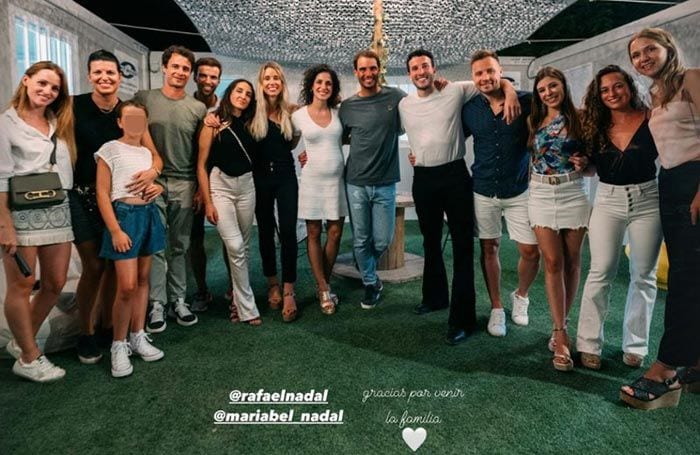Rafa Nadal y Mery Perelló en el concierto de Sebastián Yatra
