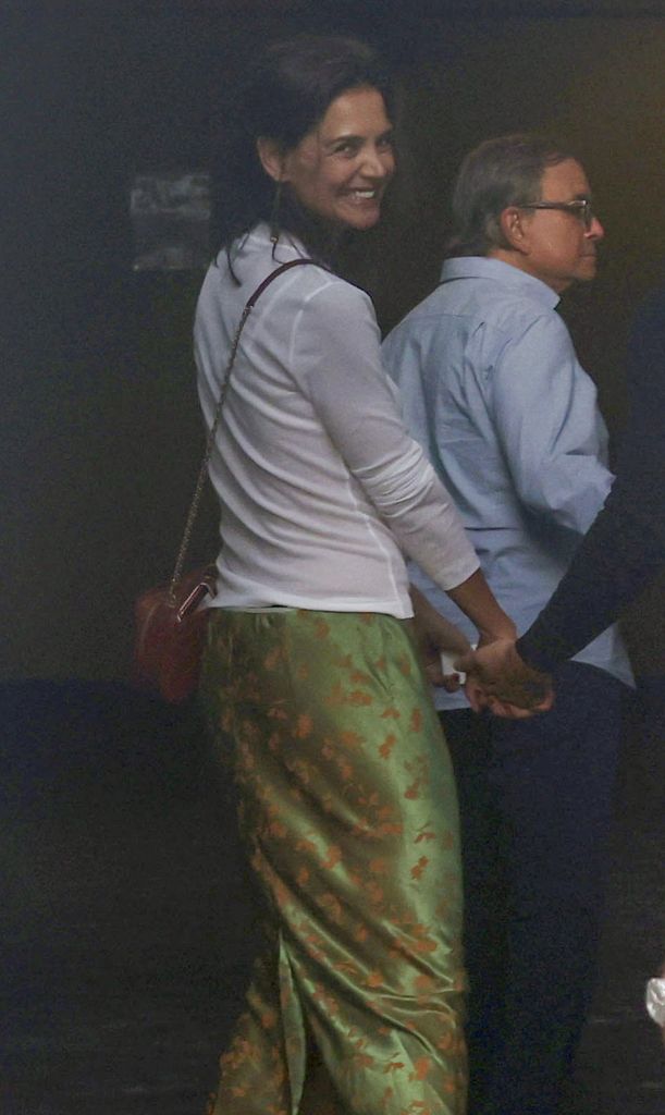 Katie Holmes lucía muy sonriente en su primera aparición pública con Jason Bard Yarmosky.