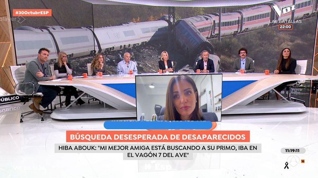 Hiba Abouk hace un llamamiento urgente para localizar a Yassin, el primo de una amiga, desaparecido en el accidente de tren de Urda