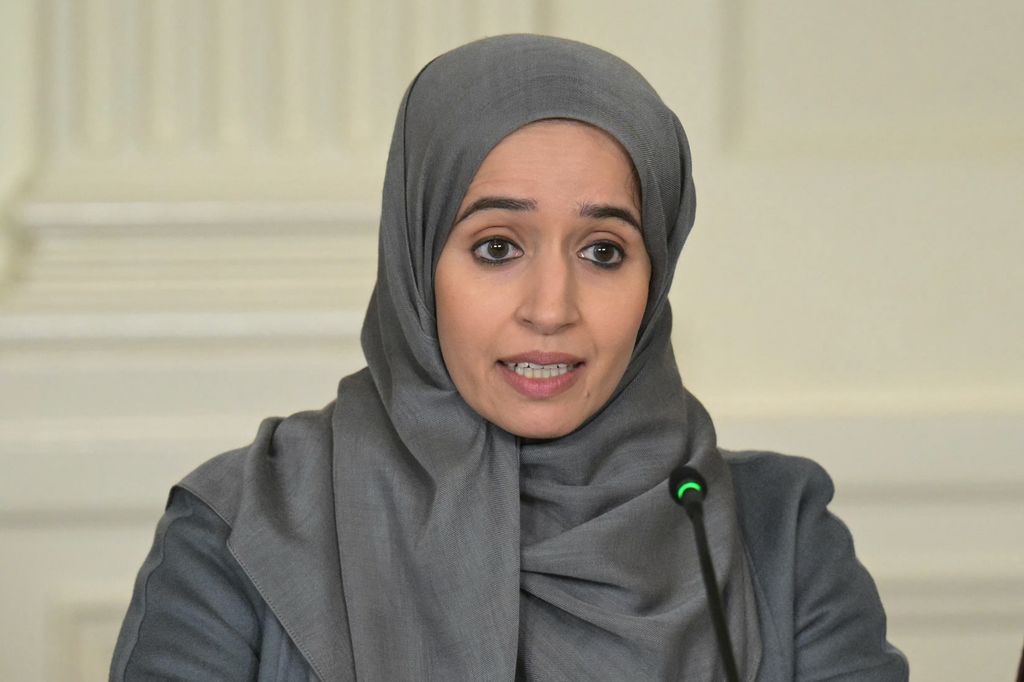 La jequesa Alyazia bint Saif Al Nahyan, miembro de la influyente familia gobernante de Abu Dabi