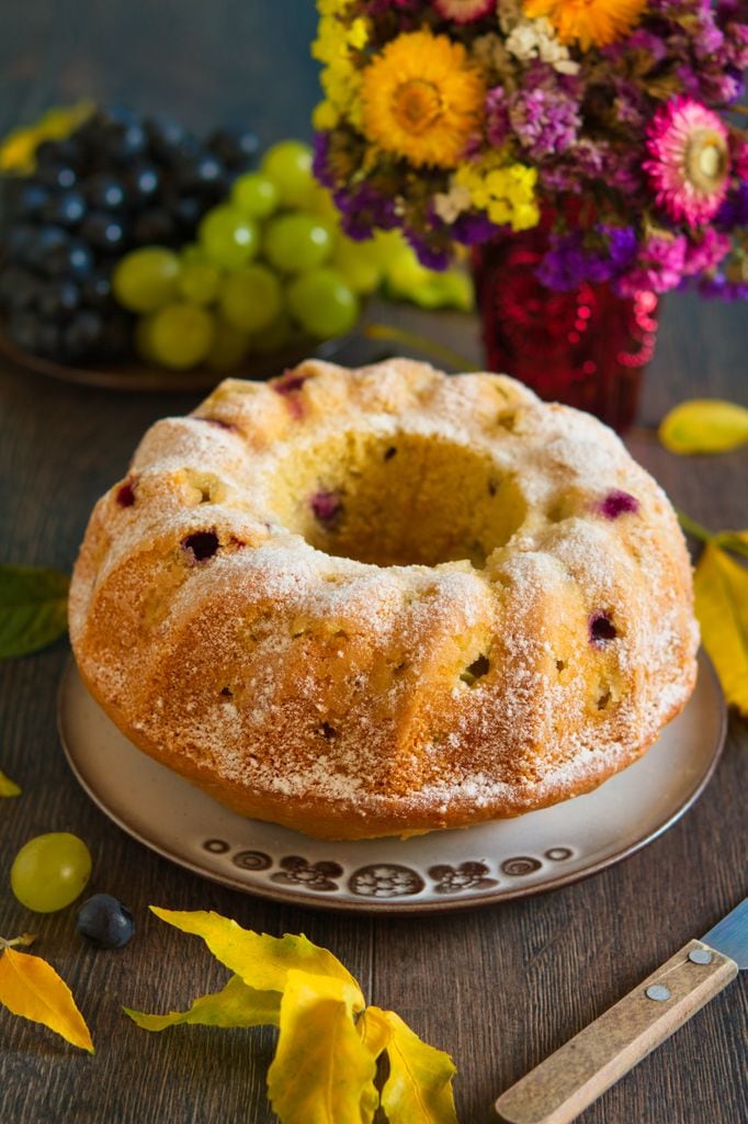 Bundt cake de uvas