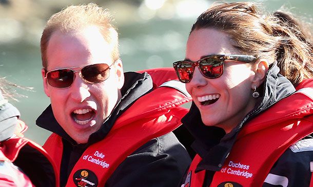 Los Duques de Cambridge y el príncipe George se divierten en vacaciones