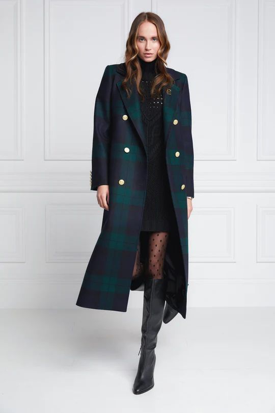 Abrigo de tartán de Holland Cooper.