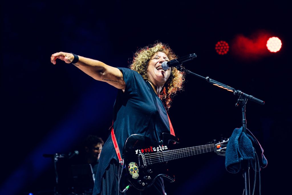 Rosana, durante su concierto en Marbella