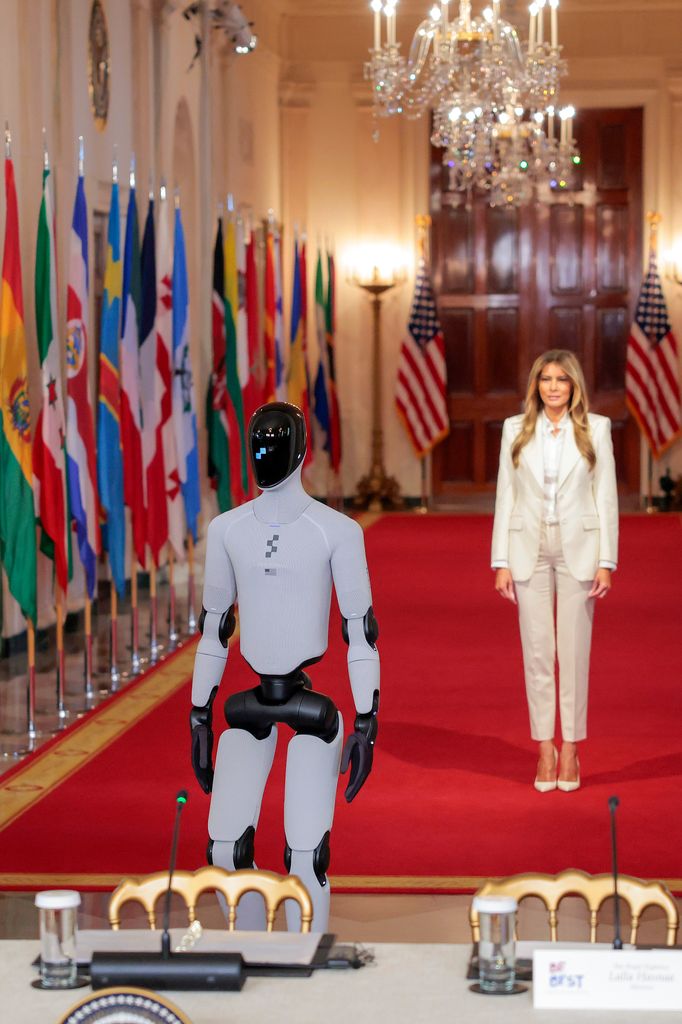 Melania Trump, Primera Dama de Estados Unidos, en la Sala Este de la Casa Blanca