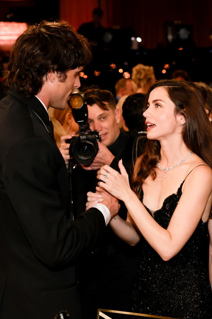 Jacob Elordi y Ana de Armas, en los Globos de Oro 2026