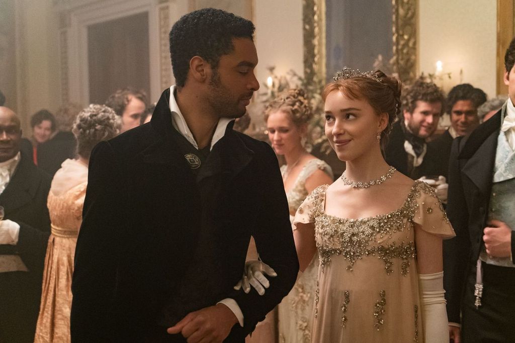 Daphne Bridgerton en la primera temporada de 'Bridgerton'.