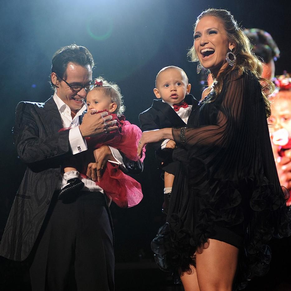 marc anthony jennifer lopez y sus hijos max y emme