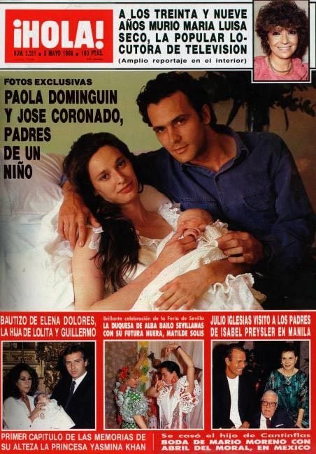 Paola Dominguín y José Coronado