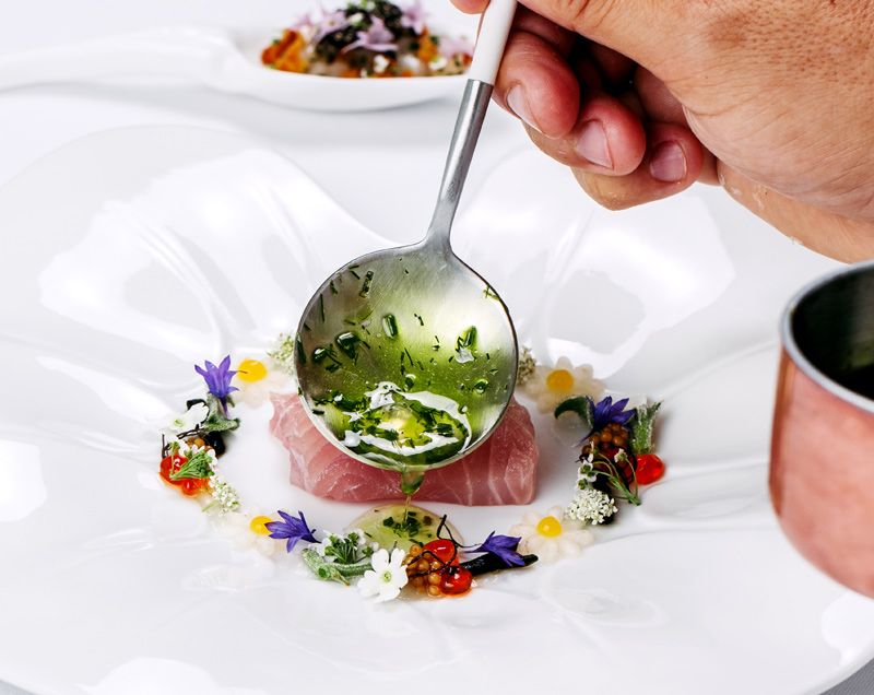 Plato de Joao Oliveira, chef del restaurante Vista