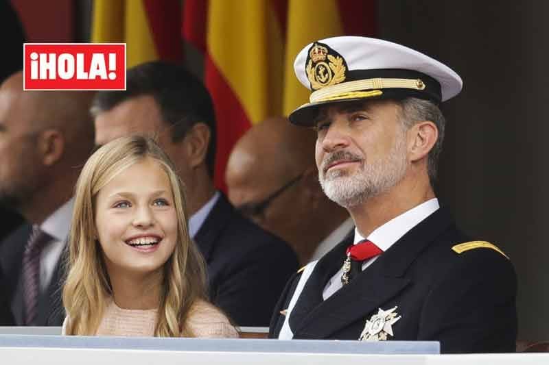 La princesa Leonor y el Rey Felipe