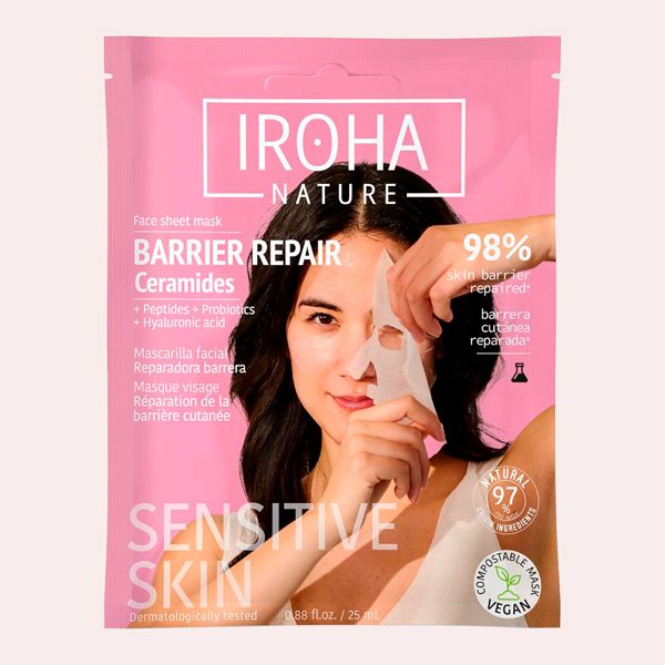 IROHA NATURE - Mascarilla Facial Reparadora Barrera