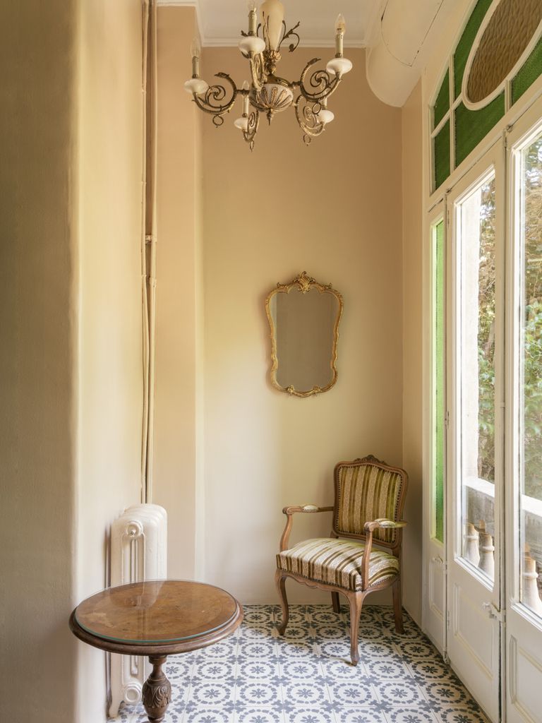Terraza integrada en el interior de la vivienda