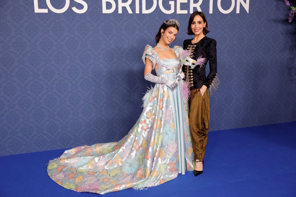 Elena Gortari y Rocio Osorno en la presentación de la cuarta temporada de 'Los Bridgerton' en Madrid