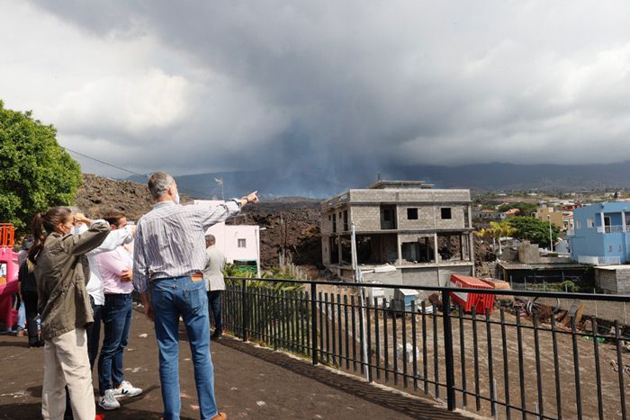 reyes en la isla de la palma tras el volcán