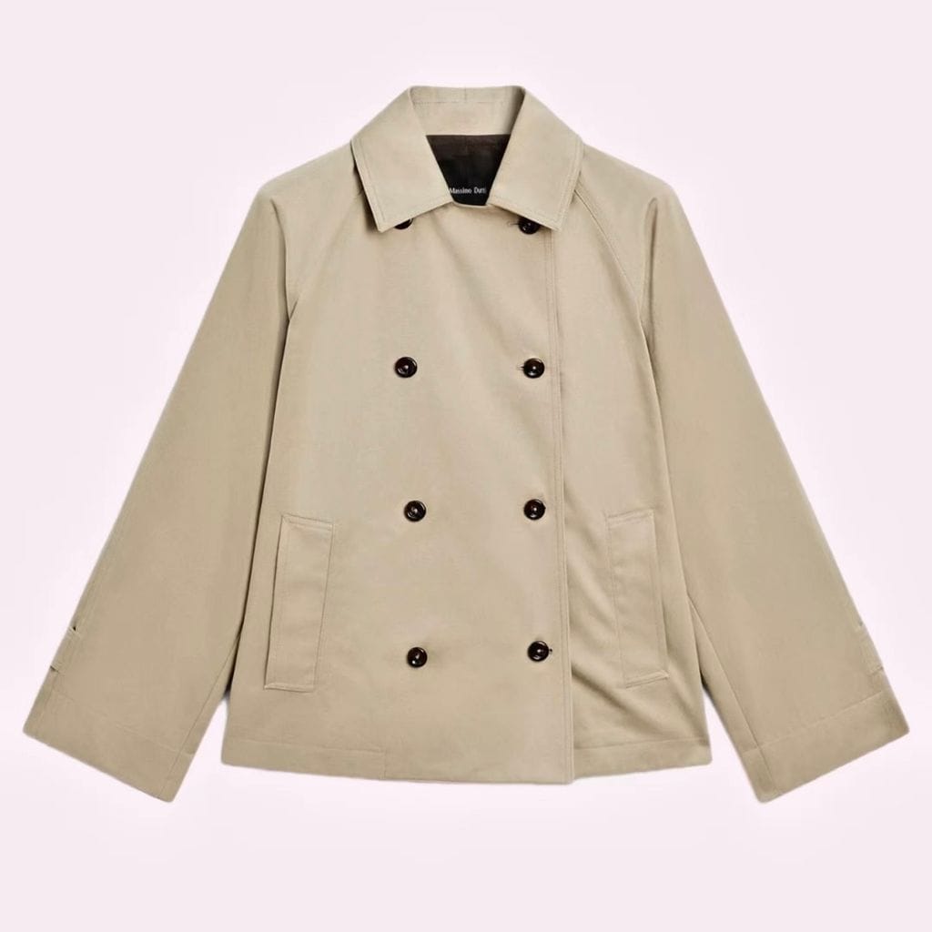 Trench corto de Massimo Dutti
