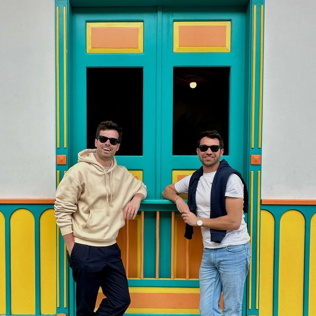 Marc y Unai en su viaje a Colombia