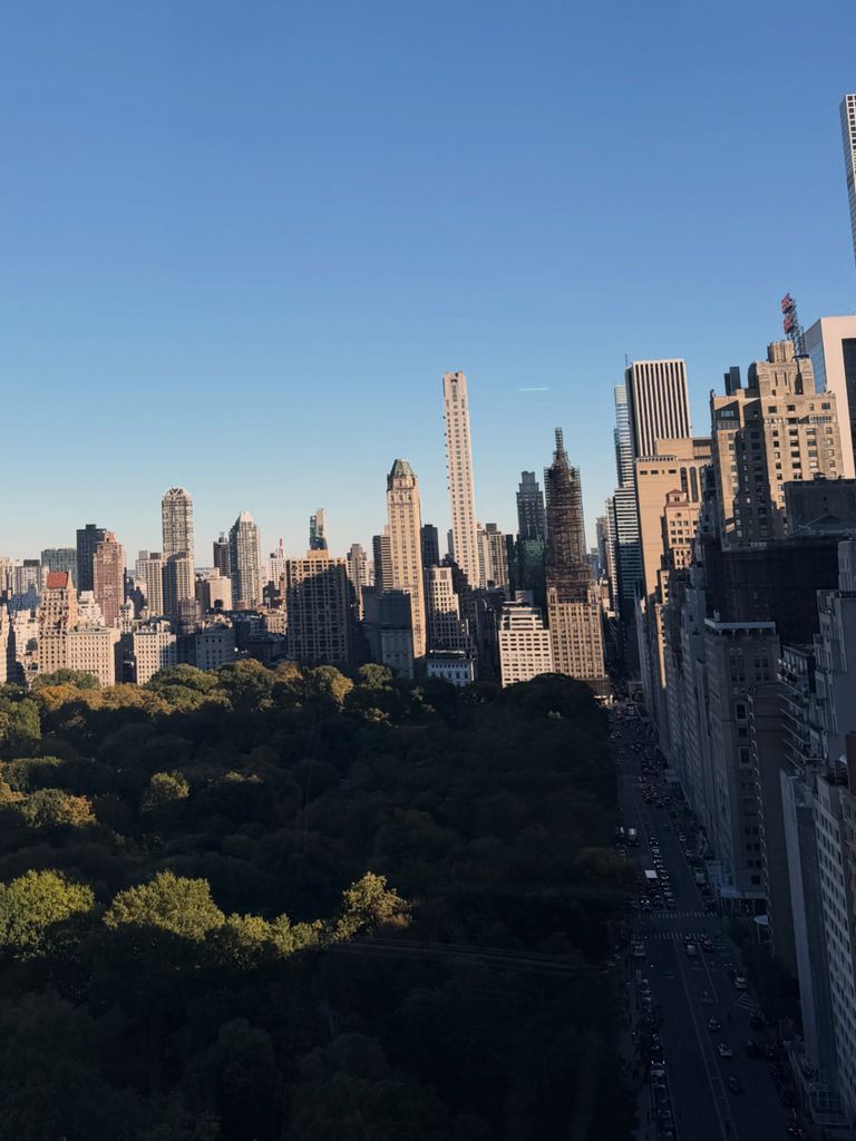 Kailey disfrutó de hermosas vistas de Central Park.