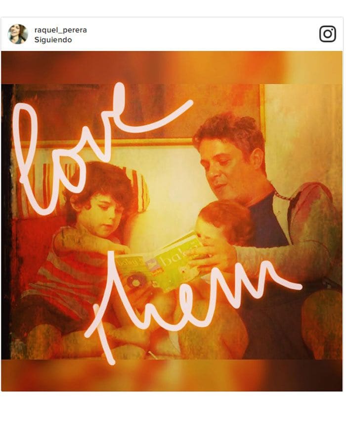 Alejandro Sanz y su hijo Dylan en el gimnasio