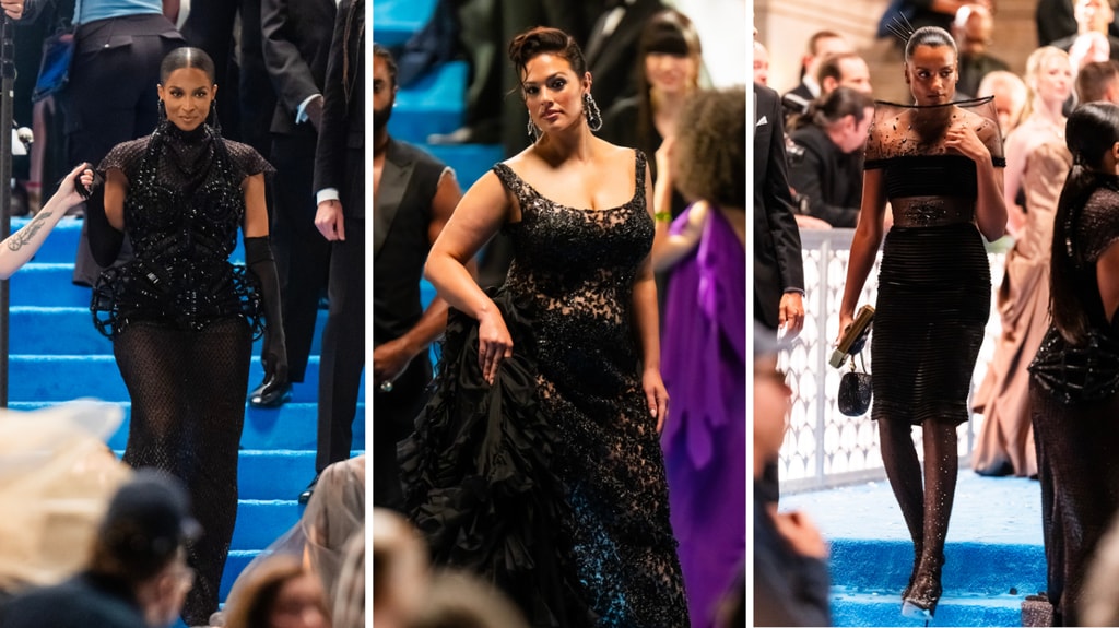 Ciara, Ashley Graham y Simone Ashley en el rodaje de 'El diablo viste a la moda 2'.