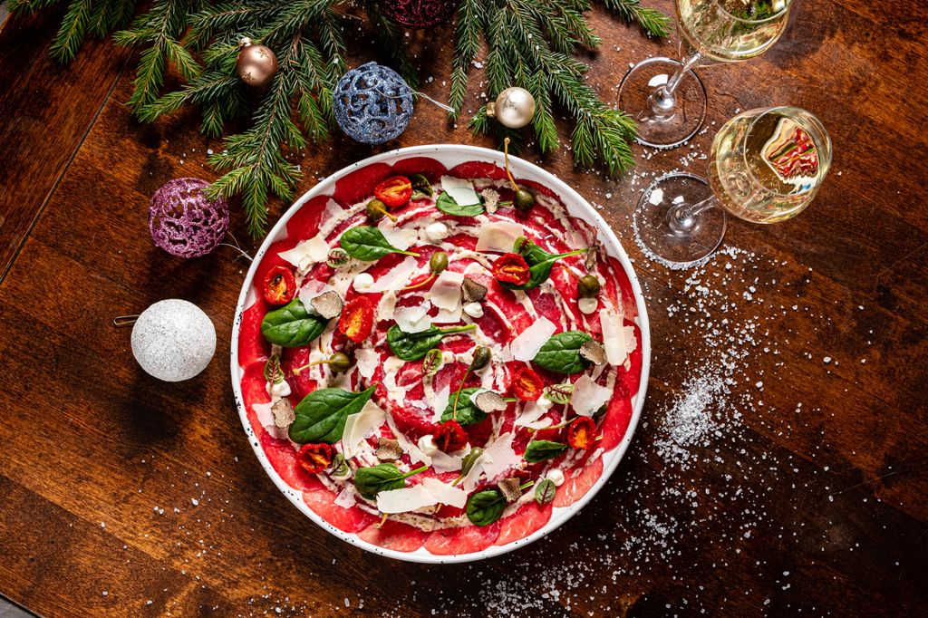 'Carpaccio' de ternera con parmesano