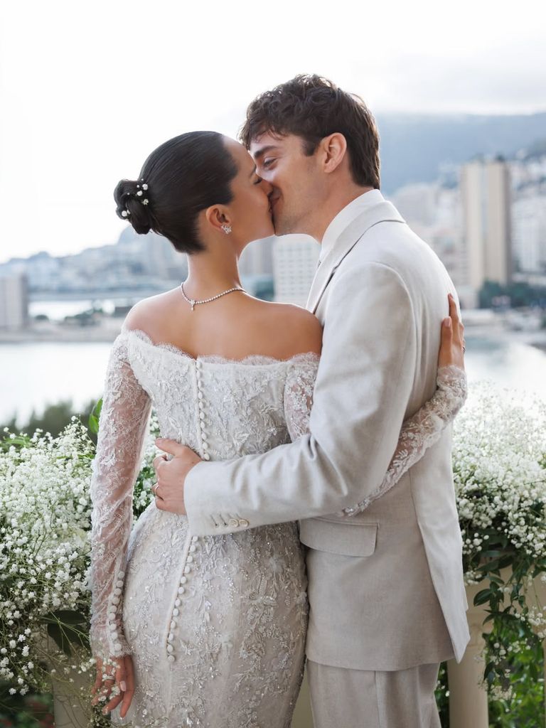 El álbum completo de boda secreta de Charles Leclerc y Alexandra Saint Mleux