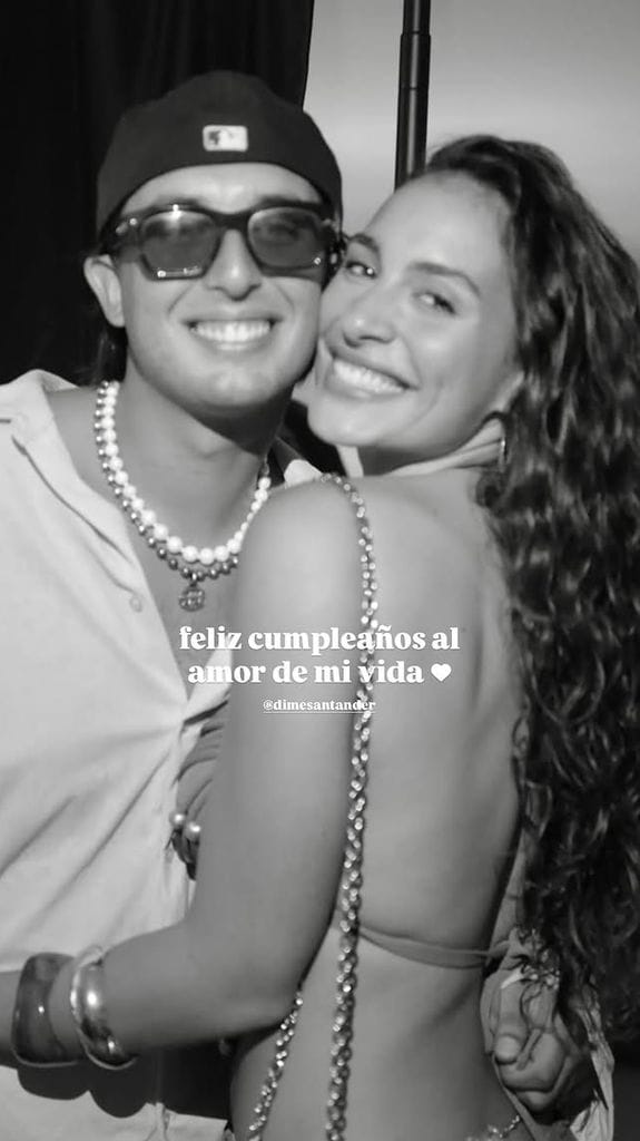 Isadora Figueroa felicitó a su novio Carlos Santander en su cumpleaños.