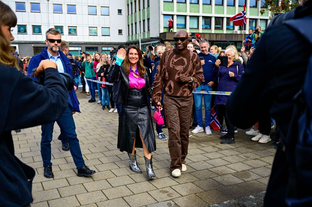 Marta Luisa de Noruega y Durek Verrett en la víspera de su boda el 30 de agosto de 2024
