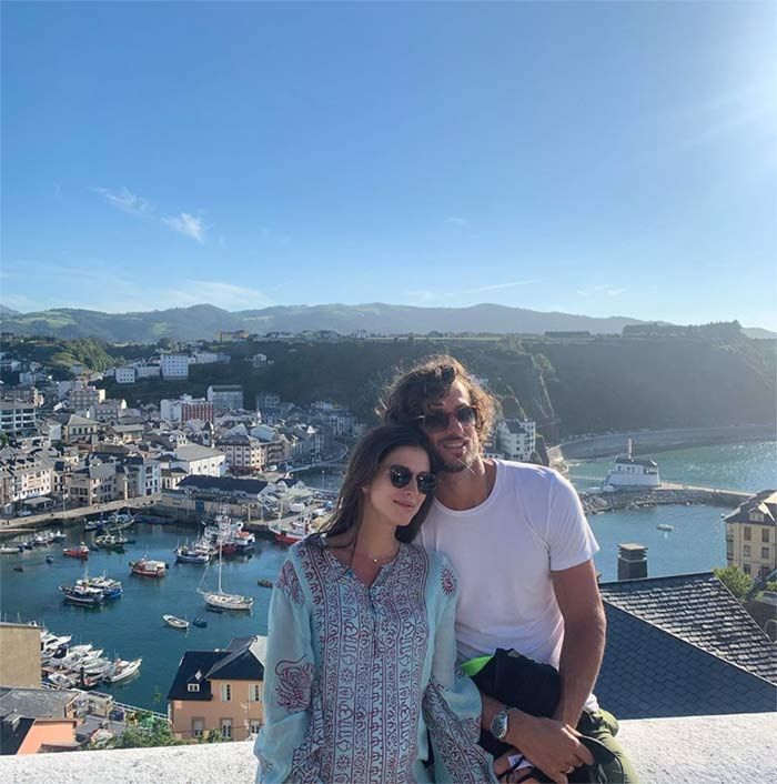 Sandra Gago y Feliciano López, en su reciente visita a Asturias